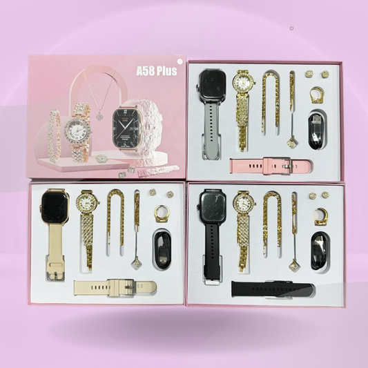 A58 Plus Ladies Smartwatch – Combo Set 8in1